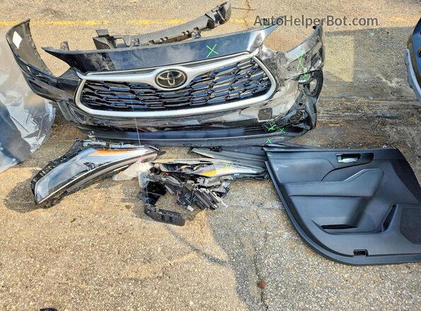 5TDKDRAHXPS044049 2023 TOYOTA HIGHLANDER Black Widok naklejki z numerem VIN