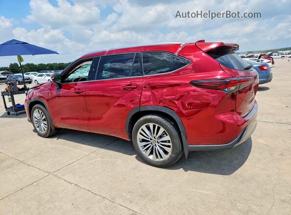 5TDKDRAHXRS537491 2024 TOYOTA HIGHLANDER Maroon Задня ліва чверть