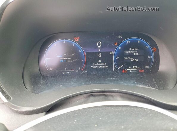 5TDKDRBH0PS014637 2023 TOYOTA HIGHLANDER Silver Vista del cuadro de instrumentos