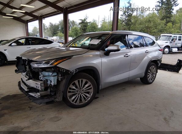 5TDKDRBH0PS014637 2023 TOYOTA HIGHLANDER Silver Front left