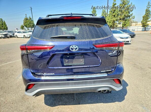 5TDKDRBH0PS021524 2023 TOYOTA HIGHLANDER Blue Widok z tyłu