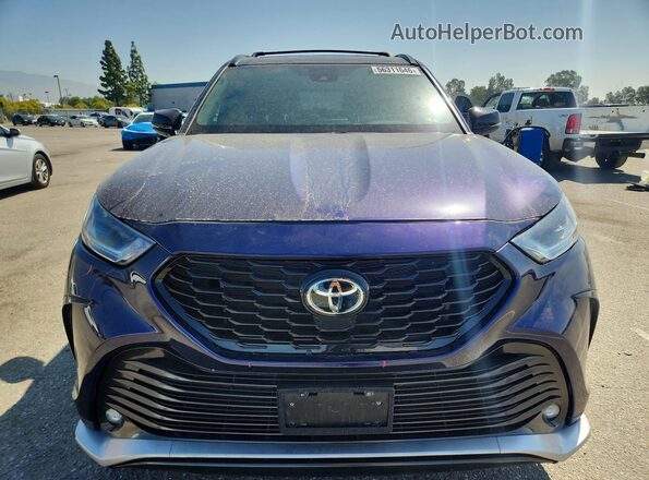 5TDKDRBH0PS021524 2023 TOYOTA HIGHLANDER Blue Widok z przodu