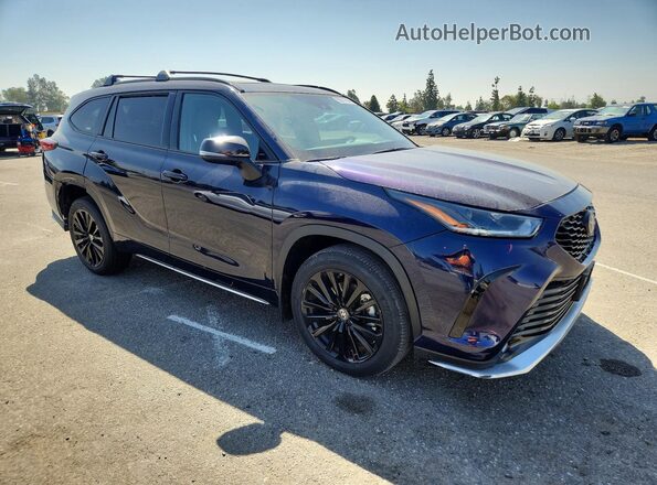 5TDKDRBH0PS021524 2023 TOYOTA HIGHLANDER Blue Przód prawy