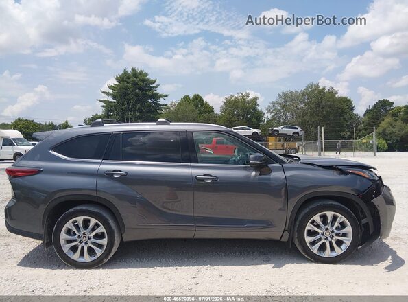 5TDKDRBH0PS024004 2023 TOYOTA HIGHLANDER Серый Вид задней части салона