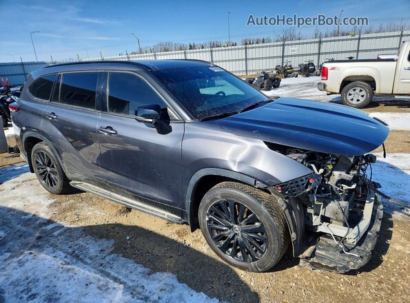 5TDKDRBH0PS501238 2023 TOYOTA HIGHLANDER Gray Delantero derecho