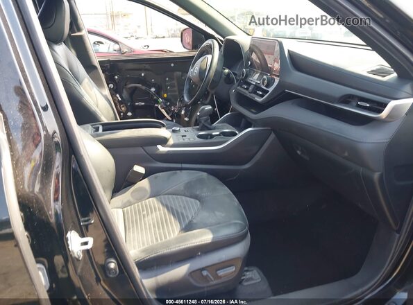 5TDKDRBH0PS512420 2023 TOYOTA HIGHLANDER Black წინა სალონის ხედი