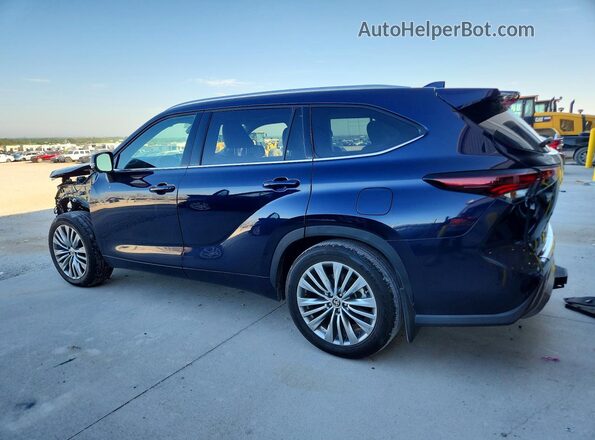 5TDKDRBH0RS565475 2024 TOYOTA HIGHLANDER Blue Trasero izquierdo