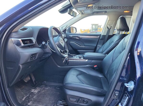 5TDKDRBH0RS565475 2024 TOYOTA HIGHLANDER Blue Vista interior delantera