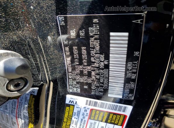 5TDKDRBH0TS609000 2026 TOYOTA HIGHLANDER Black Vista de la etiqueta del VIN