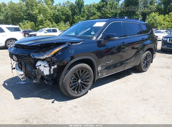 5TDKDRBH1SS580931 2025 TOYOTA HIGHLANDER Black Vista tres cuartos delantera izquierda