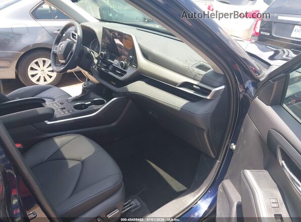 5TDKDRBH1SS583201 2025 TOYOTA HIGHLANDER Black Սալոնի դիմացի տեսք