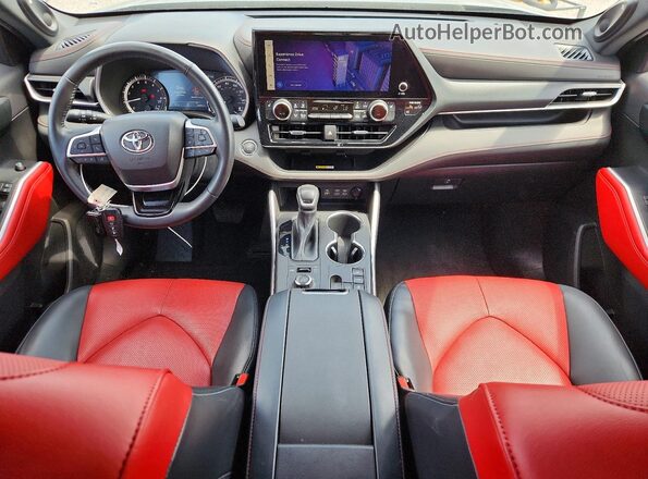 5TDKDRBH2PS014705 2023 TOYOTA HIGHLANDER Black Dashboard view