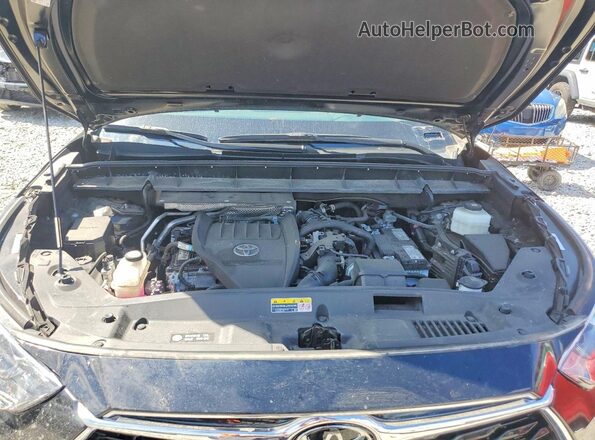 5TDKDRBH2PS517974 2023 TOYOTA HIGHLANDER Black ძრავის განყოფილების ხედი