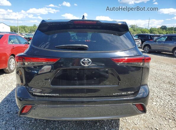 5TDKDRBH2PS517974 2023 TOYOTA HIGHLANDER Black უკანა ხედი