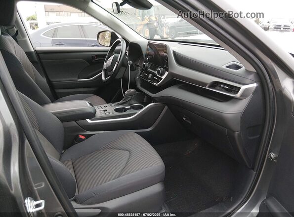 5TDKDRBH2PS522205 2023 TOYOTA HIGHLANDER Gray Widok wnętrza z przodu