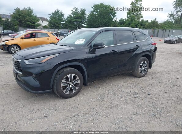 5TDKDRBH2PS526593 2023 TOYOTA HIGHLANDER Black Vista tres cuartos delantera izquierda