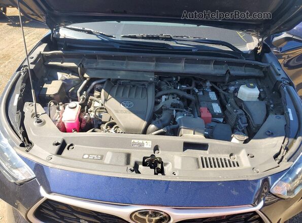 5TDKDRBH2RS534292 2024 TOYOTA HIGHLANDER Blue Widok komory silnika