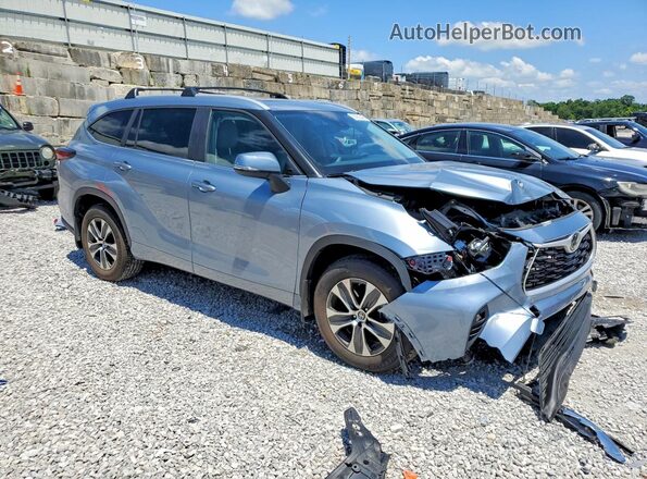 5TDKDRBH2RS551951 2024 TOYOTA HIGHLANDER Синий Передняя правая четверть