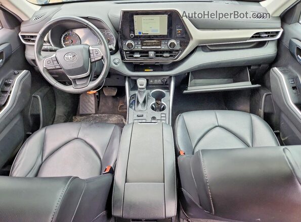 5TDKDRBH3PS043453 2023 TOYOTA HIGHLANDER Black Առջևի վահանակի տեսք
