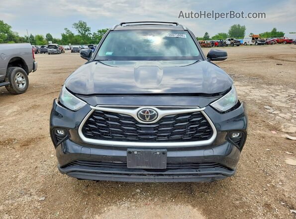5TDKDRBH3PS043453 2023 TOYOTA HIGHLANDER Black Դիմացի տեսք