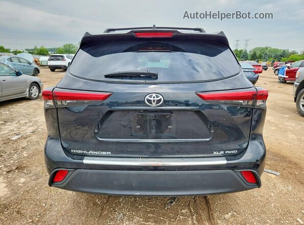 5TDKDRBH3PS043453 2023 TOYOTA HIGHLANDER Black Հետևի տեսք