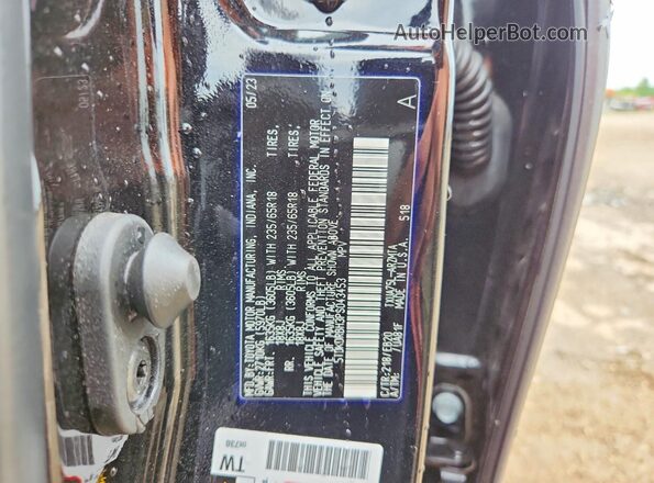 5TDKDRBH3PS043453 2023 TOYOTA HIGHLANDER Black Սալոնի 360 աստիճան տեսք
