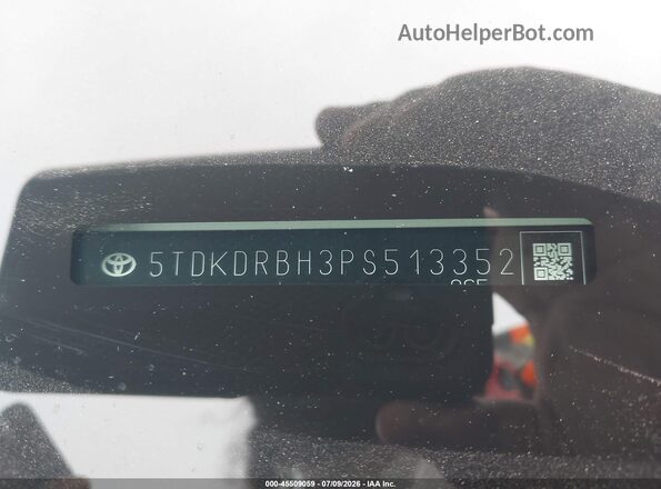 5TDKDRBH3PS513352 2023 TOYOTA HIGHLANDER Белый 