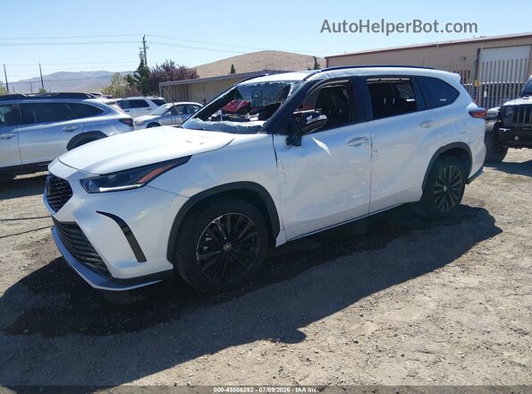 5TDKDRBH4PS000935 2023 TOYOTA HIGHLANDER White Առջևի ձախ երեք քառորդ տեսարան