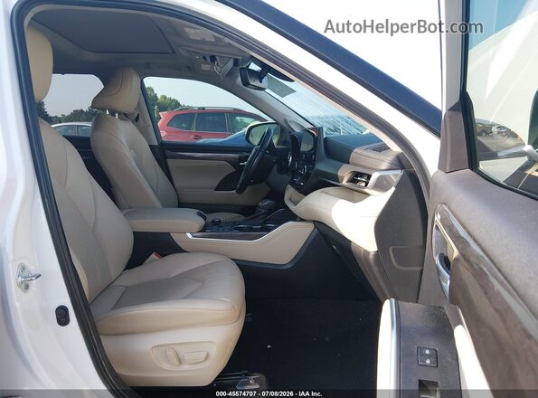 5TDKDRBH4PS009974 2023 TOYOTA HIGHLANDER White Widok wnętrza z przodu