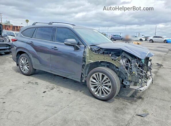 5TDKDRBH5PS015184 2023 TOYOTA HIGHLANDER Charcoal Przód prawy
