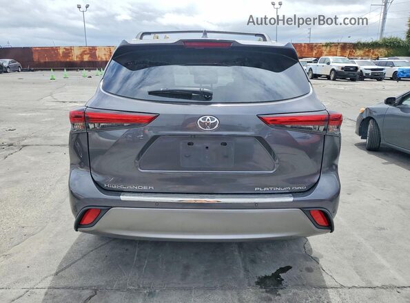 5TDKDRBH5PS015184 2023 TOYOTA HIGHLANDER Charcoal Widok z tyłu