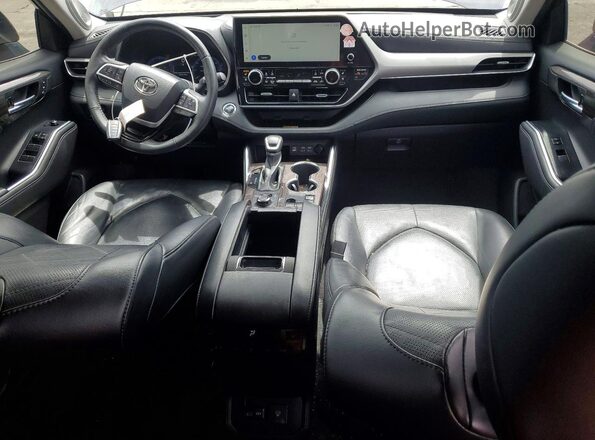 5TDKDRBH5PS015184 2023 TOYOTA HIGHLANDER Charcoal Widok deski rozdzielczej