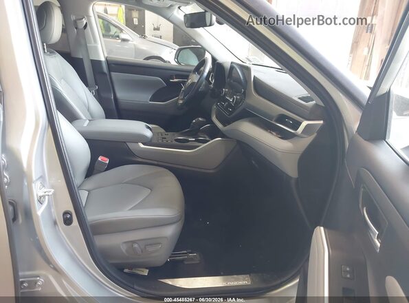 5TDKDRBH5PS023401 2023 TOYOTA HIGHLANDER Gray წინა სალონის ხედი