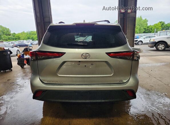 5TDKDRBH5PS046600 2023 TOYOTA HIGHLANDER Серебряный Вид сзади