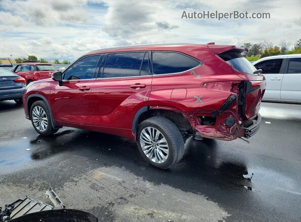 5TDKDRBH5PS523347 2023 TOYOTA HIGHLANDER Red Задня ліва чверть