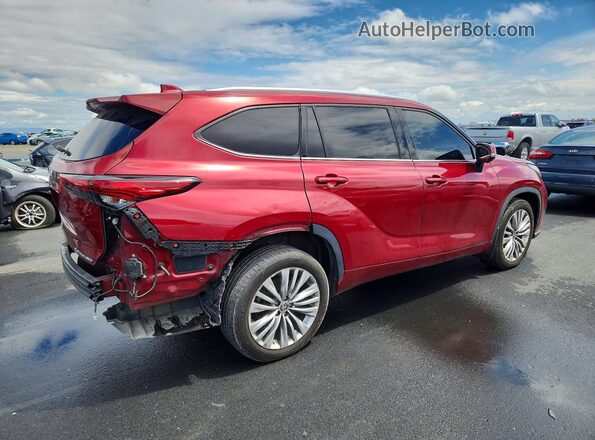 5TDKDRBH5PS523347 2023 TOYOTA HIGHLANDER Red Задня права чверть