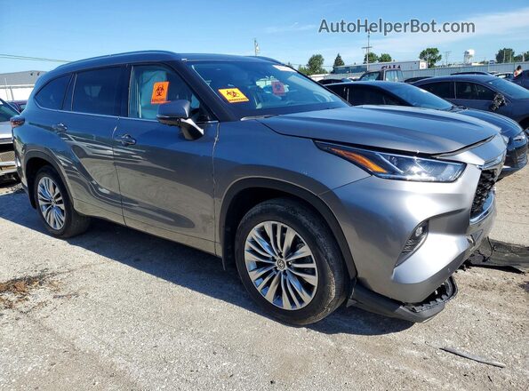 5TDKDRBH5SS580964 2025 TOYOTA HIGHLANDER Silver Передня права чверть
