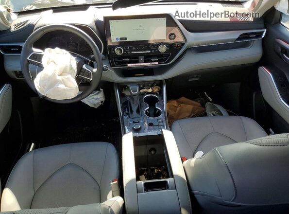 5TDKDRBH5SS580964 2025 TOYOTA HIGHLANDER Silver Вид панелі приладів