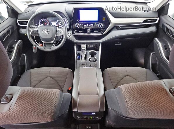 5TDKDRBH5SS588045 2025 TOYOTA HIGHLANDER White Widok deski rozdzielczej