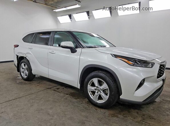 5TDKDRBH5SS588045 2025 TOYOTA HIGHLANDER White Przód prawy