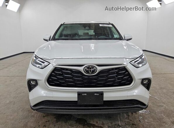 5TDKDRBH5SS588045 2025 TOYOTA HIGHLANDER White Widok z przodu
