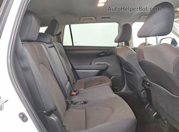 5TDKDRBH5SS588045 2025 TOYOTA HIGHLANDER White Widok tylnych siedzeń