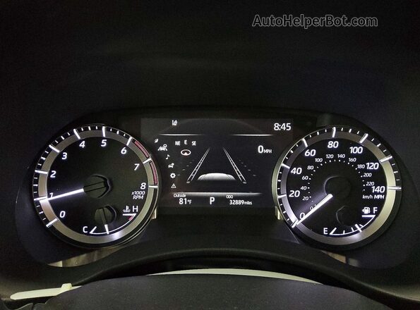 5TDKDRBH5SS588045 2025 TOYOTA HIGHLANDER White Widok zestawu wskaźników