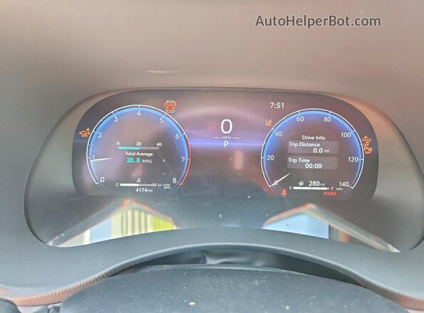 5TDKDRBH5TS597622 2026 TOYOTA HIGHLANDER Black Instrument cluster view