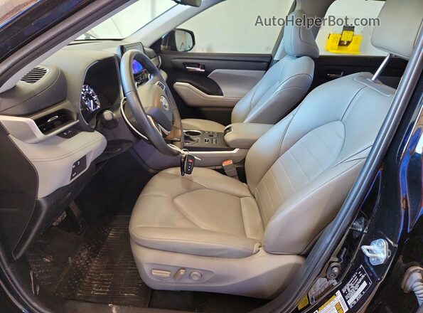 5TDKDRBH6PS503284 2023 TOYOTA HIGHLANDER Black Вид салону спереду