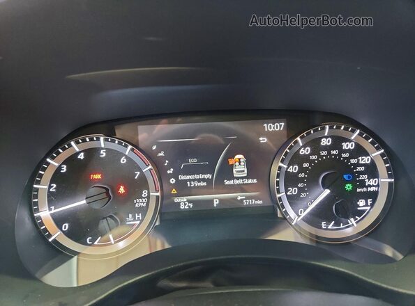 5TDKDRBH6PS503284 2023 TOYOTA HIGHLANDER Black Вид щитка приладів