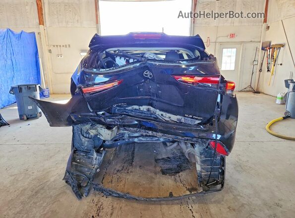 5TDKDRBH6PS503284 2023 TOYOTA HIGHLANDER Black Вид ззаду
