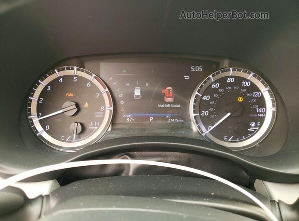 5TDKDRBH6PS527617 2023 TOYOTA HIGHLANDER Silver Вид щитка приладів