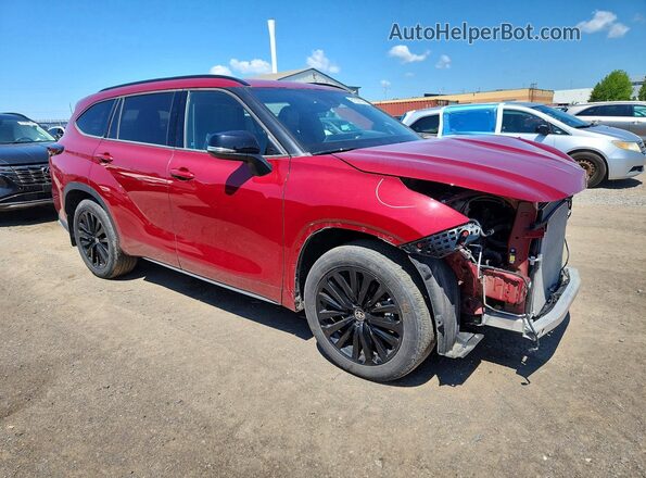 5TDKDRBH6RS535929 2024 TOYOTA HIGHLANDER Red Delantero derecho