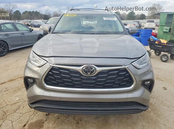 5TDKDRBH6SS585753 2025 TOYOTA HIGHLANDER Gray Vista frontal